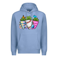 Colony Blue Easter Day Baseball Easter sports carrots Premium Hoodie - OliviaCreatesArt