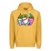 Mustard Easter Day Baseball Easter sports carrots Premium Hoodie - OliviaCreatesArt