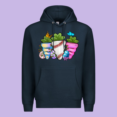 Easter Day Baseball Easter Sports Carrots Premium Hoodie Designed By Oliviacreatesart