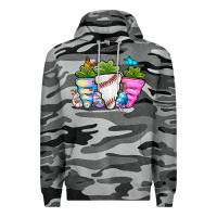 Slate Camo Easter Day Baseball Easter sports carrots Premium Hoodie - OliviaCreatesArt