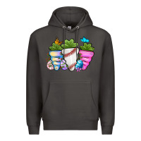 Smoke Easter Day Baseball Easter sports carrots Premium Hoodie - OliviaCreatesArt