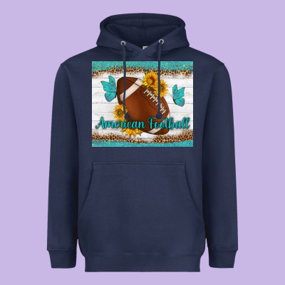American Football And Butterfly Mousepad Heavyweight Hoodie Designed By Bundleandbundleshop
