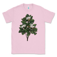 Bubblegum Pink Magnolia Flower Illustrations Classic Tee - LillyAllenDesigns