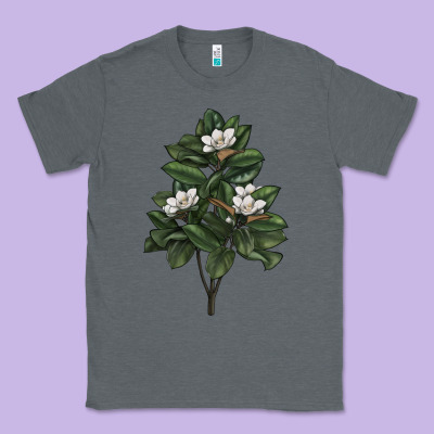 Magnolia Flower Illustrations Classic Tee Designed By Lillyallendesigns