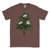 Chestnut Magnolia Flower Illustrations Classic Tee - LillyAllenDesigns