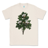 Natural Magnolia Flower Illustrations Classic Tee - LillyAllenDesigns