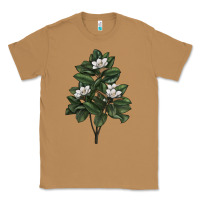 Toasted Coconut Magnolia Flower Illustrations Classic Tee - LillyAllenDesigns