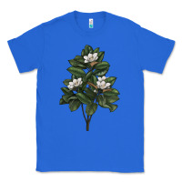 True Royal Magnolia Flower Illustrations Classic Tee - LillyAllenDesigns