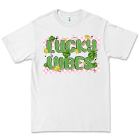 White lucky vibes Premium Tee - MaliasSmallBusiness
