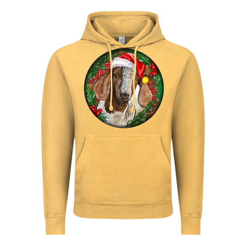 Boer Goat Christmas Vintage Hoodie by LillyAllenDesigns | Teevron