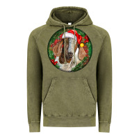 Vintage Olive Boer Goat Christmas Vintage Hoodie - LillyAllenDesigns