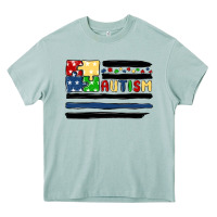 Arona autism usa flag Heavy Core Tee - MaliasSmallBusiness