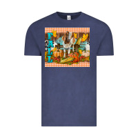 Vintage Denim fall with baby goat Vintage Tee - LillyAllenDesigns