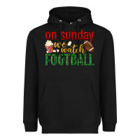 Black on sunday we watch football Heavyweight Hoodie - BundleAndBundleShop