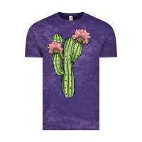Cloud Purple cactus 4 Vintage Tee - JahusDesignShop