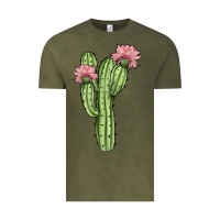 Vintage Olive cactus 4 Vintage Tee - JahusDesignShop
