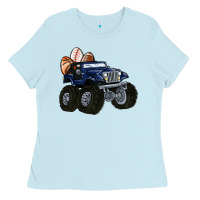 Baby Blue easter sports Ladies Tee - MaliasSmallBusiness
