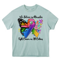 Arona we believe in miracles fight cancer in all colors Heavy Core Tee - MaliasSmallBusiness