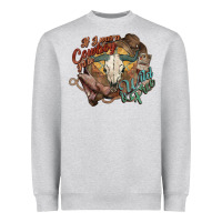 Cowboy Wild And Free Western Heavyweight Sweatshirt | Teevron