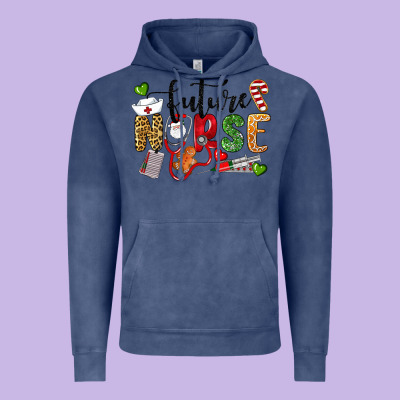 Chrismas Future Nurse Vintage Hoodie Designed By Lillyallendesigns