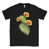 Black Opuntia Phaeacantha Cactus Classic Tee - LillyAllenDesigns