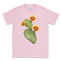 Bubblegum Pink Opuntia Phaeacantha Cactus Classic Tee - LillyAllenDesigns