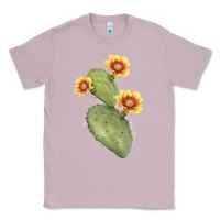 Lilac Opuntia Phaeacantha Cactus Classic Tee - LillyAllenDesigns