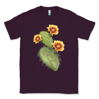 Plum Opuntia Phaeacantha Cactus Classic Tee - LillyAllenDesigns