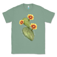 Sage Opuntia Phaeacantha Cactus Classic Tee - LillyAllenDesigns