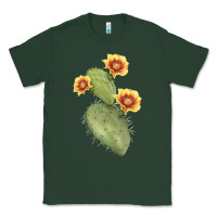 Sports Green Opuntia Phaeacantha Cactus Classic Tee - LillyAllenDesigns