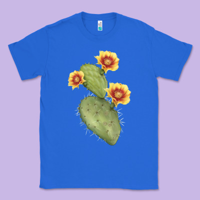 Opuntia Phaeacantha Cactus Classic Tee Designed By Lillyallendesigns