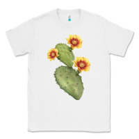 White Opuntia Phaeacantha Cactus Classic Tee - LillyAllenDesigns