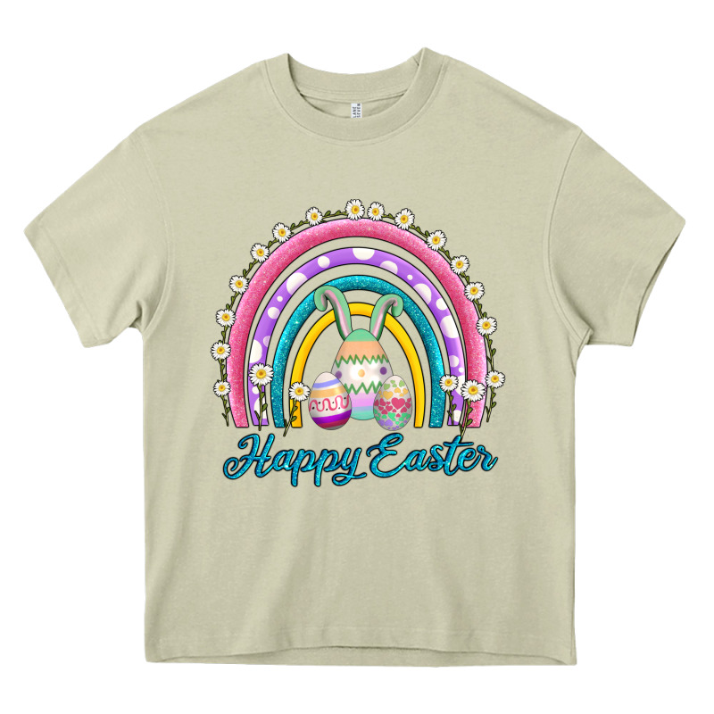 Easter Egg Bunny Rainbow Heavy Core Tee by AdoDesignShop | Teevron