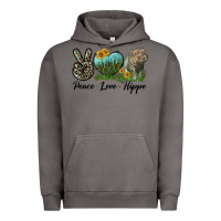 Pigment Tornado Peace Love Hippo Urban Hoodie - LillyAllenDesigns