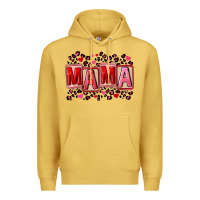 Antique Gold Pink leopard mama Premium Hoodie - FaDigitalArtStudio