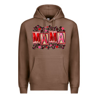 Chestnut Pink leopard mama Premium Hoodie - FaDigitalArtStudio