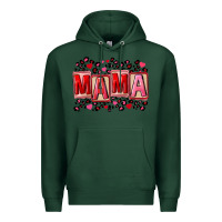 Sports Green Pink leopard mama Premium Hoodie - FaDigitalArtStudio