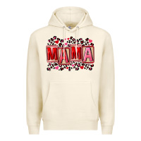 Tofu Pink leopard mama Premium Hoodie - FaDigitalArtStudio