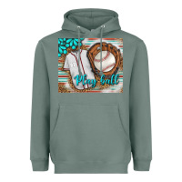 Sage Baseball Play Ball With Leopard Mousepad Heavyweight Hoodie - BundleAndBundleShop