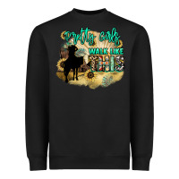 Black Pretty girls walk like this Heavyweight Sweatshirt - HowdyJamesFarm
