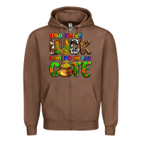 Chestnut Who needs luck when you are this cute Zipper Hoodie - OliviaCreatesArt