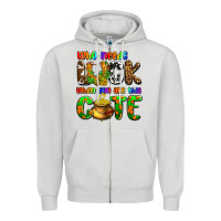 Dove Grey Who needs luck when you are this cute Zipper Hoodie - OliviaCreatesArt