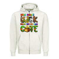 Oatmeal Heather Who needs luck when you are this cute Zipper Hoodie - OliviaCreatesArt
