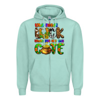Seafoam Who needs luck when you are this cute Zipper Hoodie - OliviaCreatesArt