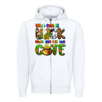 White Who needs luck when you are this cute Zipper Hoodie - OliviaCreatesArt