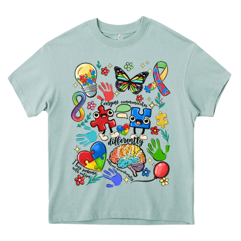 Somebody's Loud & Proud Autism Mama Heavy Core Tee by MaliasSmallBusiness | Teevron