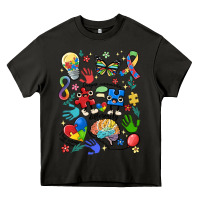 Asphalt somebody's loud & proud autism mama Heavy Core Tee - MaliasSmallBusiness