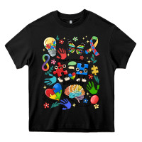Black somebody's loud & proud autism mama Heavy Core Tee - MaliasSmallBusiness