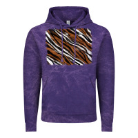 Cloud Purple Tiger zebra background Vintage Hoodie - RanaPortraitStore