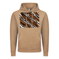 Vintage Coffee Tiger zebra background Vintage Hoodie - RanaPortraitStore